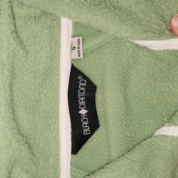 NWT Women's Black Diamond Fleece Jacket Size S Color Green - Picture 3 of 7